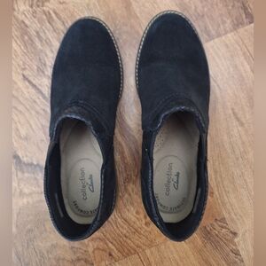 Clarks Black Booties Shoes